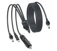 CERRXIAN StarLink Mini 3 in 1 Cavo di alimentazione DC 100W 12V-24V maschio DC a USB-C e Princet di Sigaretta Cavo di prolunga impermeabile, Mini accessori di alimentazione StarLink per