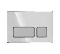 Cersanit Block placca di comando per WC cromo lucido-cromo opaco K97-0560