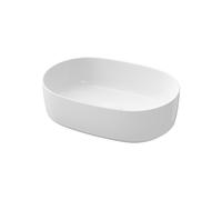 Cersanit City lavabo 47x32 cm ovale da appoggio bianco lucida K35-112