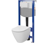 Cersanit City set modulo di installazione con vaso wc e copriwater S701-794