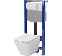Cersanit City Square set modulo di installazione con vaso wc e copriwater S701-796