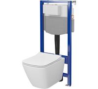 Cersanit City Square set modulo di installazione con vaso wc e copriwater S701-890