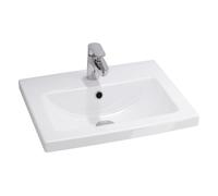 Cersanit Como lavabo 50x40 cm rettangolare da mobile bianco lucida K32-002-BOX