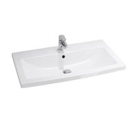 Cersanit Como lavabo 80x45 cm rettangolare da mobile bianco lucida K32-004-BOX
