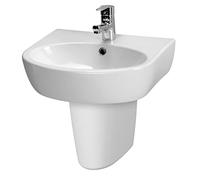 cersanit Domino 656317 - Lavabo in ceramica, 50 cm, colore: Bianco