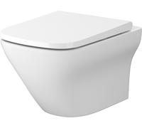 Cersanit Larga vaso wc con copriwater a discesa lenta sospeso senza brida bianco S701-473