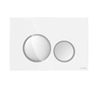 Cersanit Luna placca di comando per WC cromo lucido-bianco K97-0627