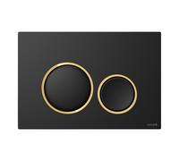 Cersanit Luna placca di comando per WC nero-oro K97-0632