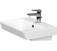 Cersanit Mille lavabo 50.5x38.5 cm rettangolare a parete-da mobile bianco lucida K675-004