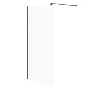Cersanit Mille parete doccia walk-in 100 cm nero opaca/vetro trasparente S161-003