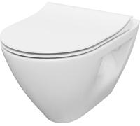 Cersanit Mille Plus vaso wc con copriwater a discesa lenta sospeso senza brida bianco S701-454-ECO