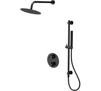 Cersanit Zen set doccia da incasso con termostato con soffione nero S952-033