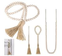 Cersaty® 4 Perline in Legno per Decorazione della Casa, Tavolino da Caffè, da Parete, Vaso da Fiori alla Moda