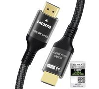 Certificato 10K 8K Cavo HDMI 2.1 2.5M, 48Gbps Ultra Elevata Velocità HDMI® Cavi Ethernet CEC 4K 240Hz 200Hz 165Hz 144Hz 120Hz 8K 60Hz ARC eARC HDCP2.3 HDR10+ PC Laptop TV Monitor Proiettore PS5 X-box