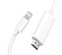 [Certificato Apple MFi] Adattatore cavo Lightning a HDMI Apple per iPhone,Adattatore AV digitale Lightning a HDMI 1080P, cavo HDTV compatibile con iPhone 14,13,12,11,XS,XR,X,8 a TV,proiettore