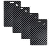 [Certificato Apple MFi] Confezione da 4 carte tracker con Apple Find My (solo iOS) Ricaricabili Air Tracker Tag Bluetooth Wallet Finder IP68 impermeabile GPS Tracker Trova oggetti per chiavi, borse
