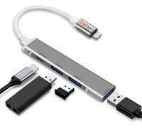 [Certificato Apple MFi] Hub da Apple a USB, hub USB OTG 4 in 1 con 3 porte USB e porta di ricarica rapida per iPhone/iPad, compatibile con computer portatili/chiavette USB/tastiera/mouse/scheda audio