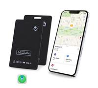 [Certificato Apple MFi] LBPRT Air Card Tag ricaricabile portafoglio Tracker sottile 1,6 mm confezione da 2, Smart Tag funziona con Apple Find My (solo iOS, Android non supportato), localizzatore di