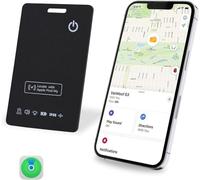[Certificato Apple MFi] LBPRT Airtag Card ricaricabile portafoglio Tracker sottile 1,6 mm 1 confezione, Smart Air Tag funziona con Apple Find My (solo iOS, Android non supportato), localizzatore di