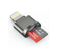 [Certificato Apple MFi] Lettore di schede micro SD Lightning per iPhone, iPad, lettore di schede SD TF per iPhone 14/13/12/11/XR/X/8/7, supporta iOS 16 17, lettore di schede di memoria veloce per