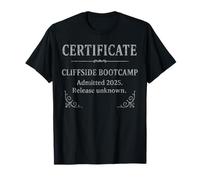 Certificato Cliffside Bootcamp - Edizione Party & Vegas 2025 Maglietta