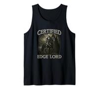 Certificato Edge Lord Unhinged Gen z Divertente Brainrot Meme Y2K Canotta