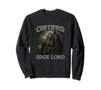 Certificato Edge Lord Unhinged Gen z Divertente Brainrot Meme Y2K Felpa