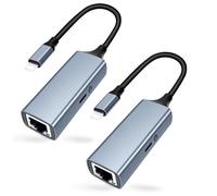 [Certificato MFi] Adattatore da Lightning a Ethernet con porta di ricarica, adattatore di rete 2 in 1 da Lightning a RJ45 Ethernet LAN, compatibile con i-Phone 14/13/12/11/i-Pad/i-Pod, Plug and Play