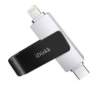【Certificato MFi】 iDiskk 512 GB 2 in 1 tipo C a Lightning iPhone Photo Stick, memoria USB-C a iPhone, chiavetta USB iPhone funziona con telefoni USB-C, iPhone/iPad, Mac e computer