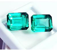 Certificato Naturale Grandidierite Bluastro Verde 18 KT Loose Gemma Paio R761