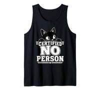 Certificato Nessuna Persona Antisociale Cat Emo Introvert Canotta
