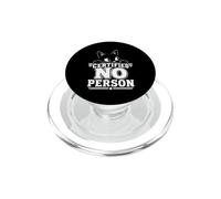 Certificato Nessuna Persona Antisociale Cat Emo Introvert PopSockets PopGrip per MagSafe