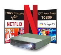 [Certificato Netflix] Formovie S5 Proiettore Laser ALPD, Google TV, Mini Portatile Esterni, Type-C per Power Bank, Smart 1080P, 500 Lumen ISO, HDR10, 4K Supportato, Dolby Audio, Cinema Casa