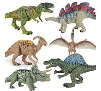 [Certificato per bambini] Giocattolo di dinosauro per bambini con braccia, gambe e coda mobili, bocca apribile e testa ruotabile, modello realistico di Velociraptor, giocattolo educativo per bambini e