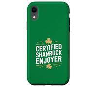 Certificato Shamrock Enjoyer Irish Clover Humor Custodia per iPhone XR