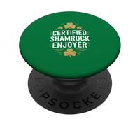 Certificato Shamrock Enjoyer Irish Clover Humor PopSockets PopGrip Adesivo
