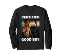 Certified Good Boy Golden Retriever Pilota Maglia a Manica