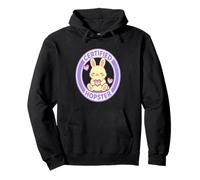 Certified Hopster Cute Bunny Pride Pastel Heart Graphic Tee Felpa con Cappuccio