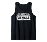 Certified Menace Funny Humor Joke Sarcastic Quote Canotta