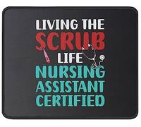 Certified Nursing Assistant Mousepad Durevoli Tappetino per Mouse Antiscivolo Mouse Pad for Pc Ufficio Gaming 25X30Cm
