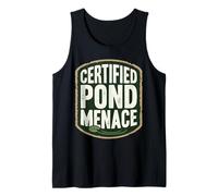 Certified Pond Menace Nature Humor Animal Lover Canotta