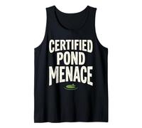 Certified Pond Menace Nature Humor Animal Lover Canotta