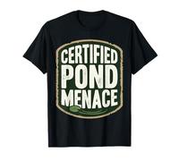 Certified Pond Menace Nature Humor Animal Lover Maglietta