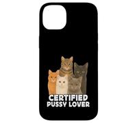 Certified Pussy Lover Funny Pussy Cat Meme Adult Joke Custodia per iPhone 14 Plus