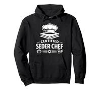 Certified Seder Chef Cooking Lover Mom Dad Best Passover Felpa con Cappuccio