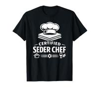 Certified Seder Chef Cooking Lover Mom Dad Best Passover Maglietta