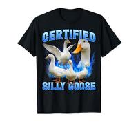 Certified Silly Goose Retro Bootleg Aesthetic Vibes Maglietta
