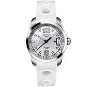 Certina DS Rookie C016.410.17.117.00 Unisex Quartz Watch, Mother of Pearl Dial, White Rubber Strap