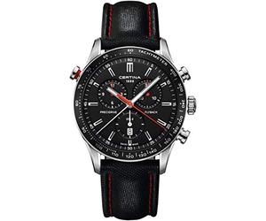 Certina Men's DS-2 Flyback 43mm Leather Band Quartz Watch C024.618.16.051.00