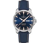 Certina Orologio analogico da uomo svizzero automatico con cinturino in pelle C0324301804101, blu, Moderno